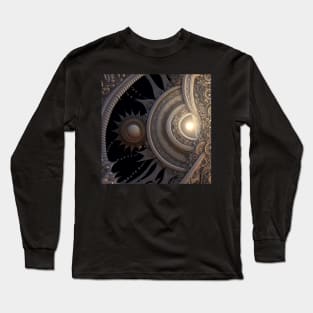 Sun and Star Fractal Long Sleeve T-Shirt